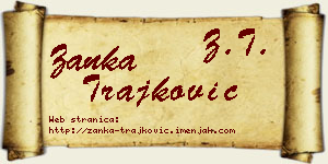 Žanka Trajković vizit kartica